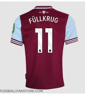 West Ham United Niclas Fullkrug #11 Replik Heimtrikot 2024-25 Kurzarm